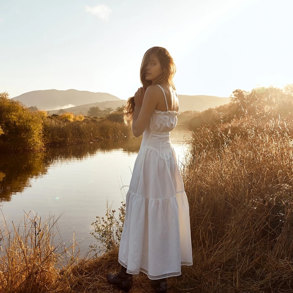 NWOT Christy Dawn Lola Dress in Ivory - Picture 2 of 13